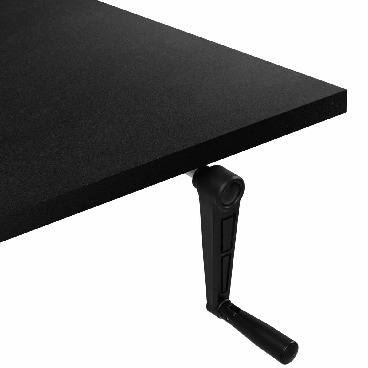 Adjustable table AdapDesk Smart Manual 18мм Deep Black, Space Black, photo 2