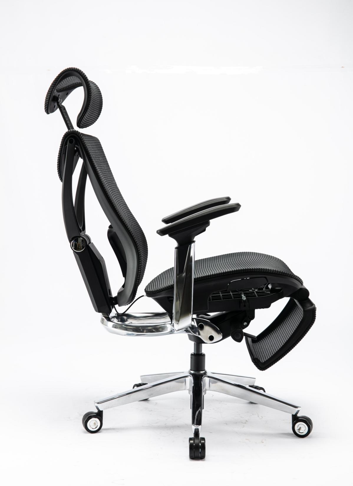S1 Mesh Pro Max Senior ErgoChair Platinum Deep Black, photo 4