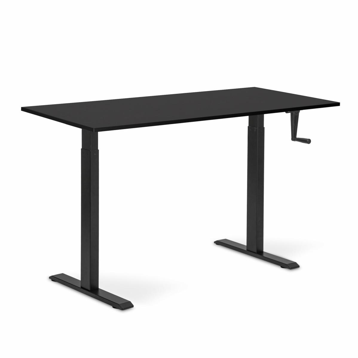 Adjustable table AdapDesk Smart Manual 18мм Deep Black, Space Black, photo 8