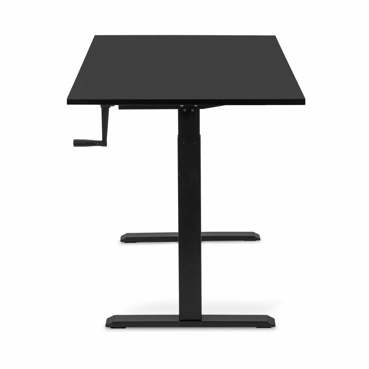 Adjustable table AdapDesk Smart Manual 18мм Deep Black, Space Black, photo 3