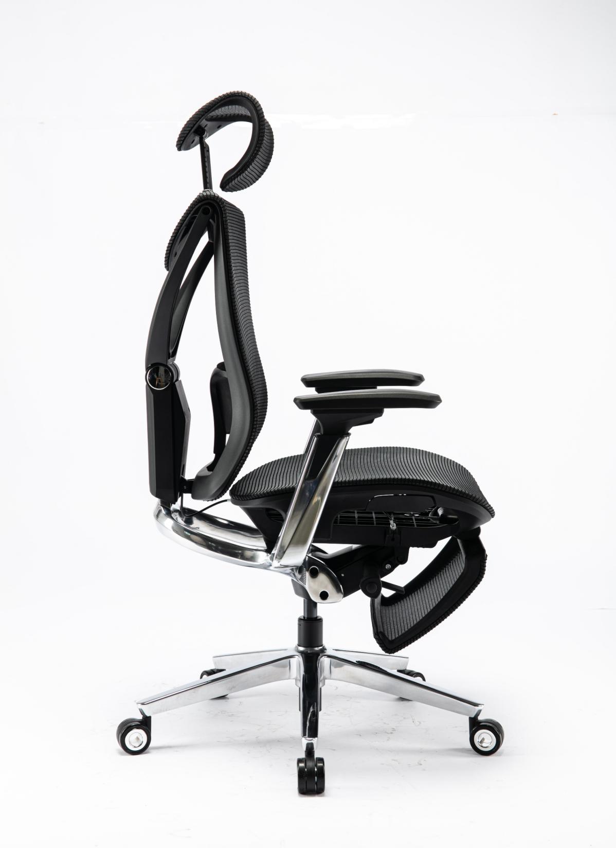 S1 Mesh Pro Max Senior ErgoChair Platinum Deep Black, photo 3