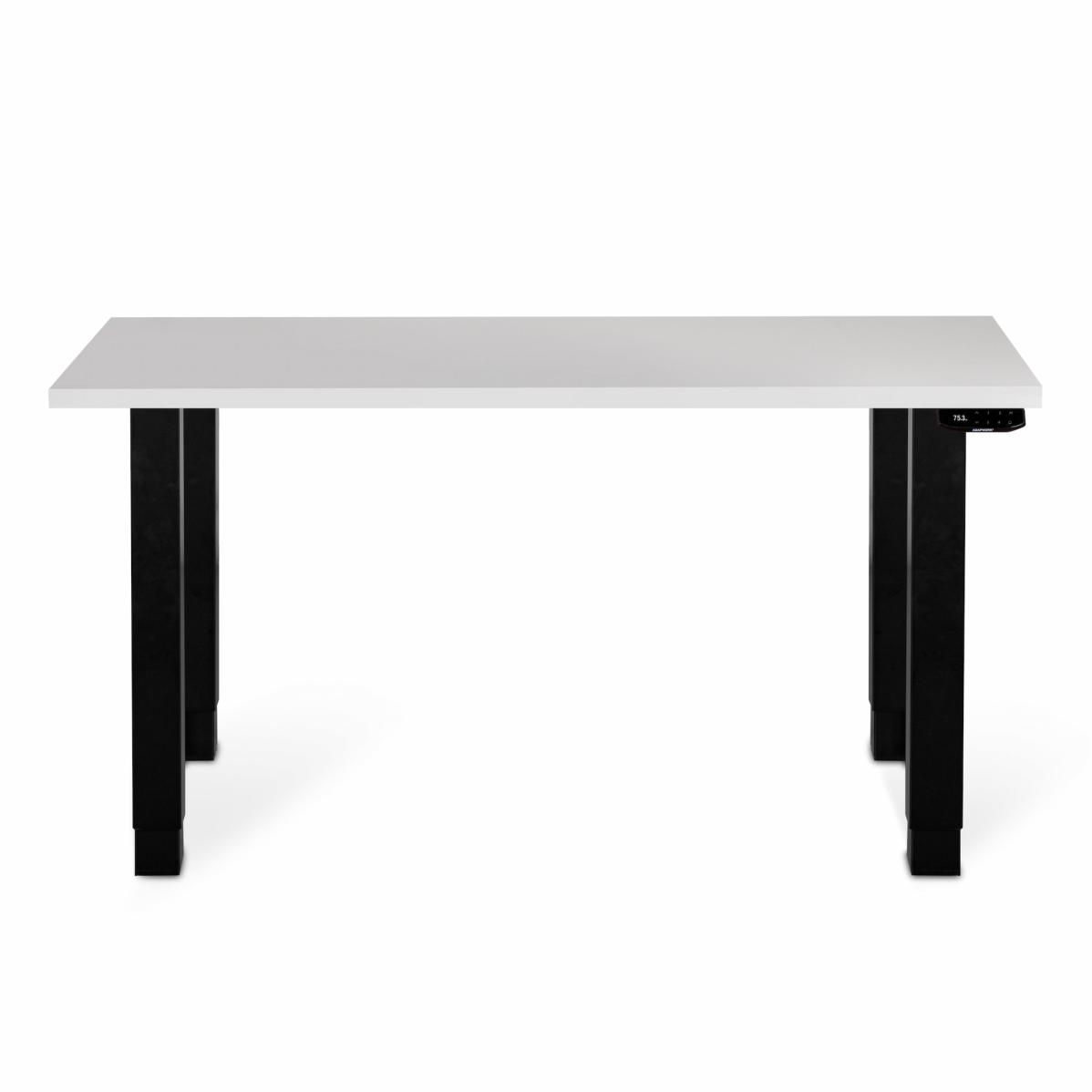 Adjustable table support AdapDesk Smart 4L 2 Motor 36mm Crystal White, Space Black, photo 1