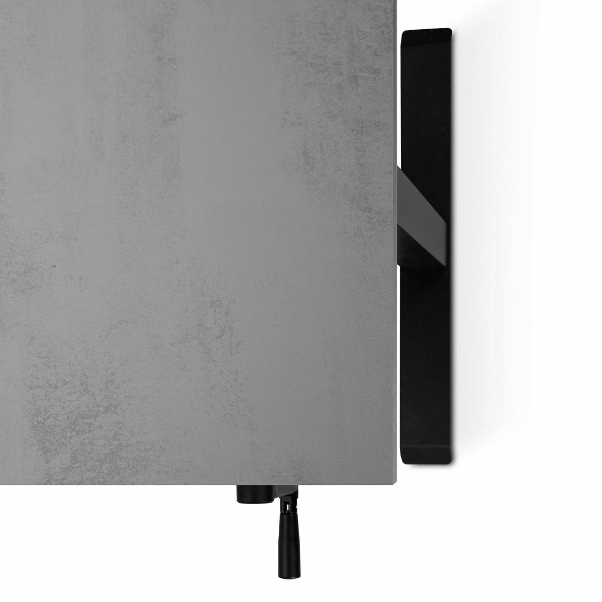 Adjustable table AdapDesk Smart Manual 18мм Smoky Gray, Space Black, photo 4