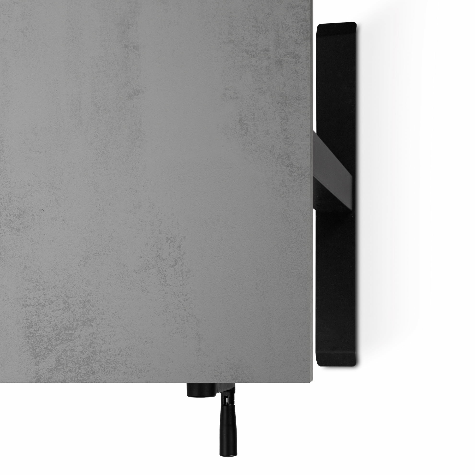 Adjustable table AdapDesk Smart Manual 18мм Smoky Gray, Space Black, photo 4