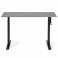 Регульований стіл AdapDesk Smart Manual 18мм Smoky Gray, Space Black, фото 1 mini