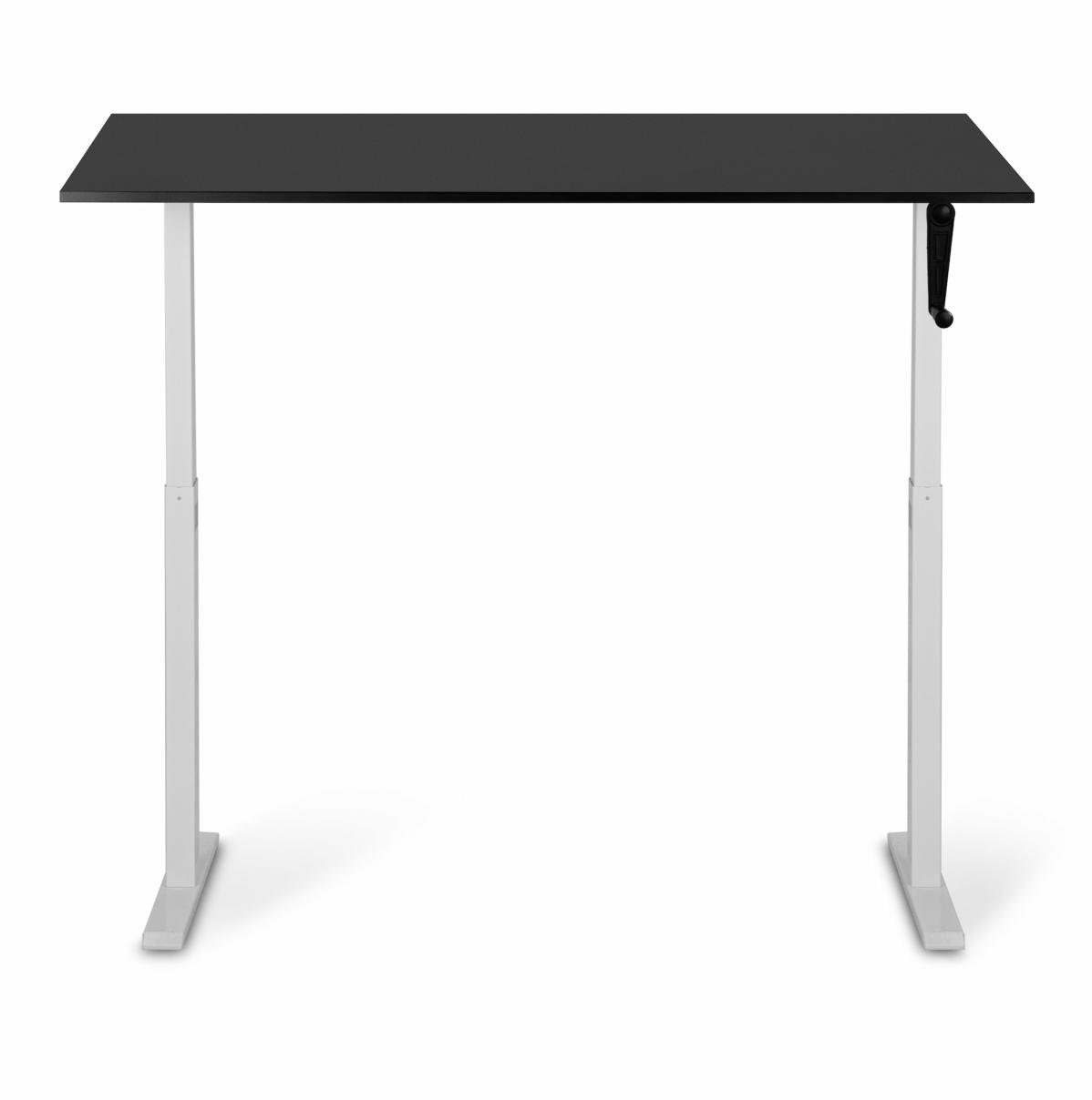 Adjustable table AdapDesk Smart Manual 18мм Deep Black, Snow White, photo 5