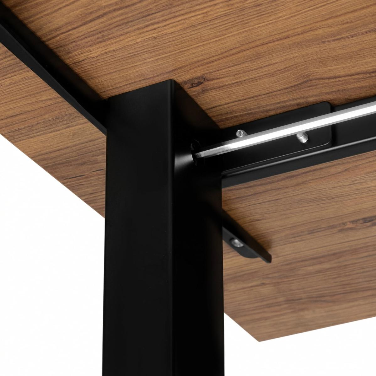 Регулируемый стол AdapDesk Smart 1 Motor 18мм Golden Wood, Space Black, фото 6