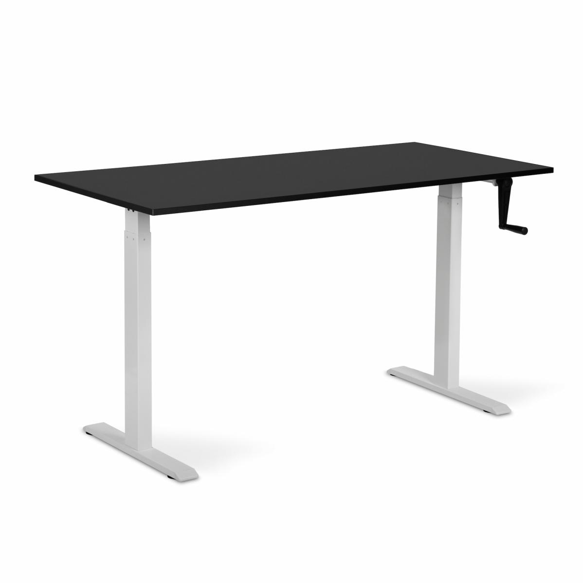 Adjustable table AdapDesk Smart Manual 18мм Deep Black, Snow White, photo 8