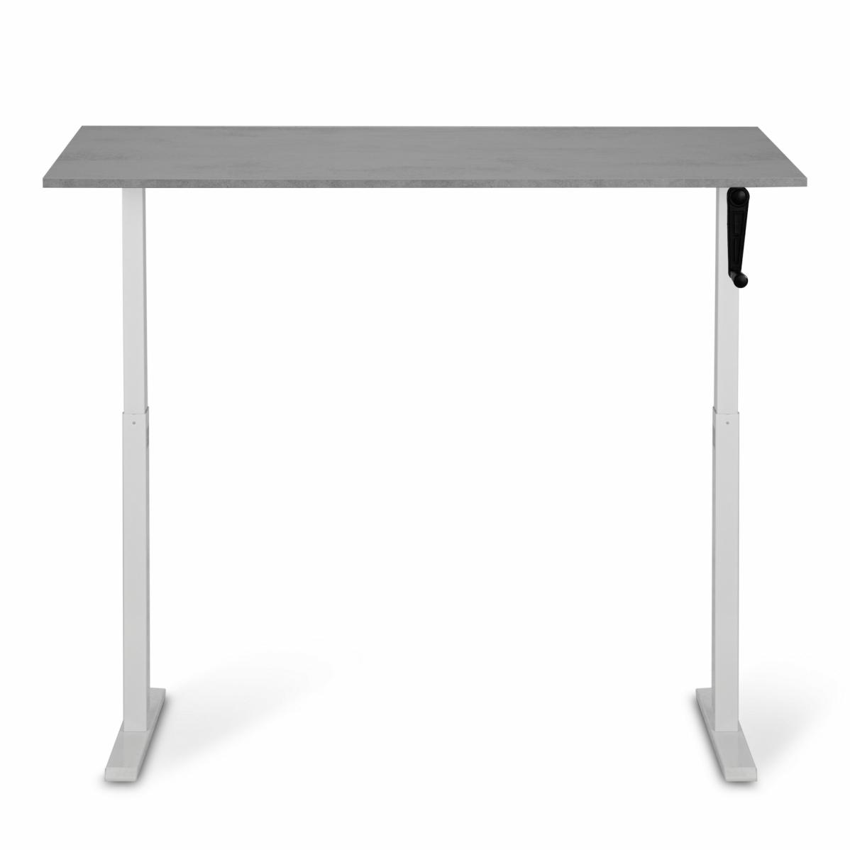 Adjustable table AdapDesk Smart Manual 18мм Smoky Gray, Snow White, photo 5