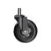Комплект (5шт) прорезиненных роликов CASTORS 75 Черный, фото 2 mini