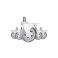 Set (5 pieces) of rubberized castors CASTORS 75 Fix White, photo 3 mini
