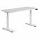 Adjustable table AdapDesk Smart 2 Motor Pro Speed 36мм Crystal White, Snow White, photo 8 mini