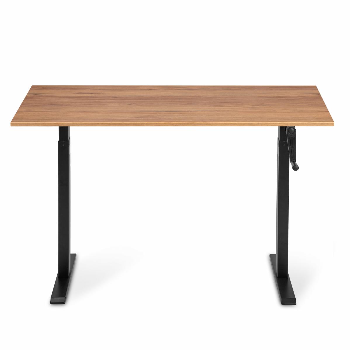 Adjustable table AdapDesk Smart Manual 18мм Golden Wood, Space Black, photo 7