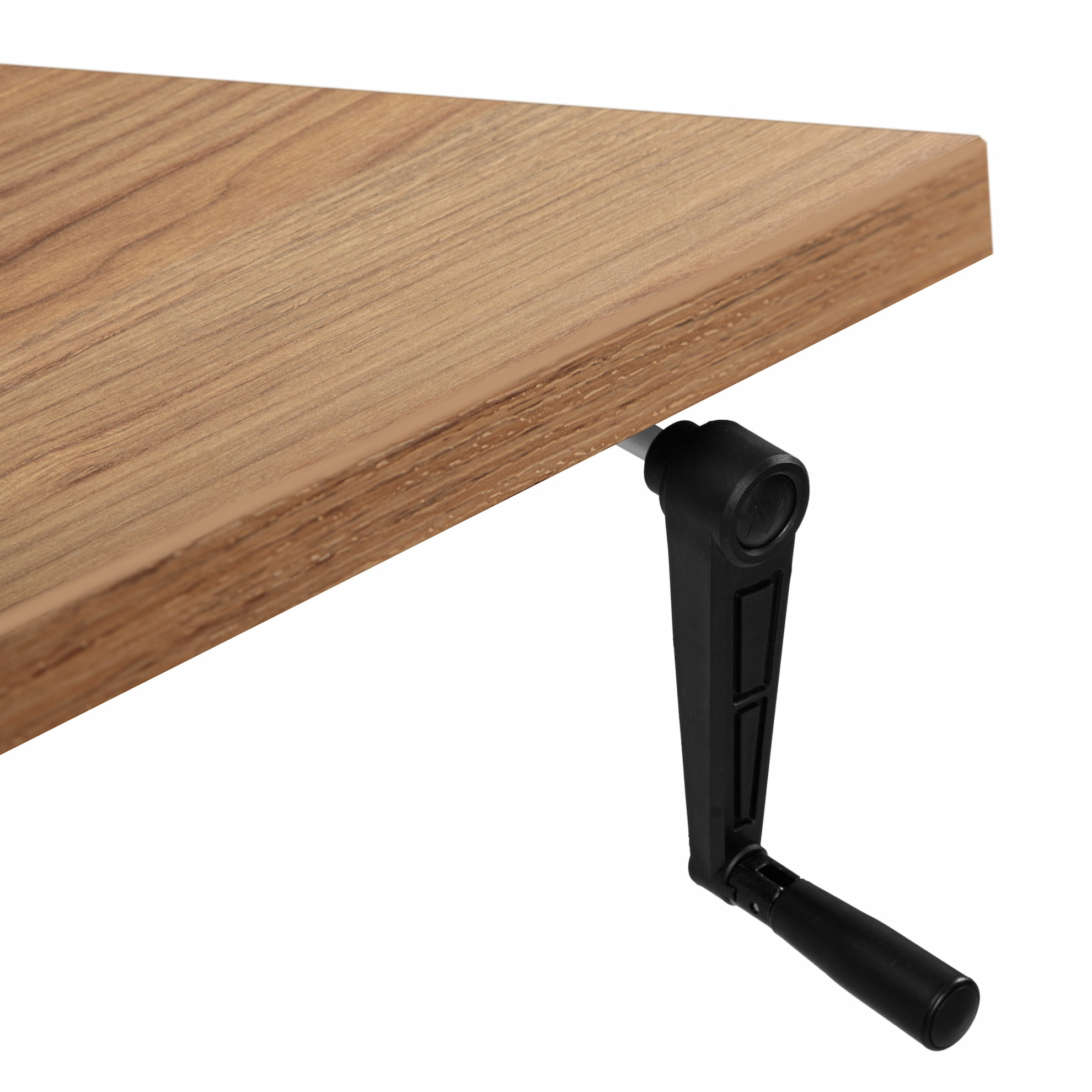 Adjustable table AdapDesk Smart Manual 18мм Golden Wood, Space Black, photo 2