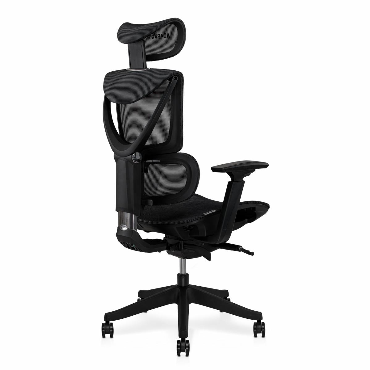 Кресло S3 Mesh Senior ErgoChair Deep Black, фото 4