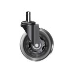 Комплект (5шт) прорезиненных роликов CASTORS 75 Прозрачный