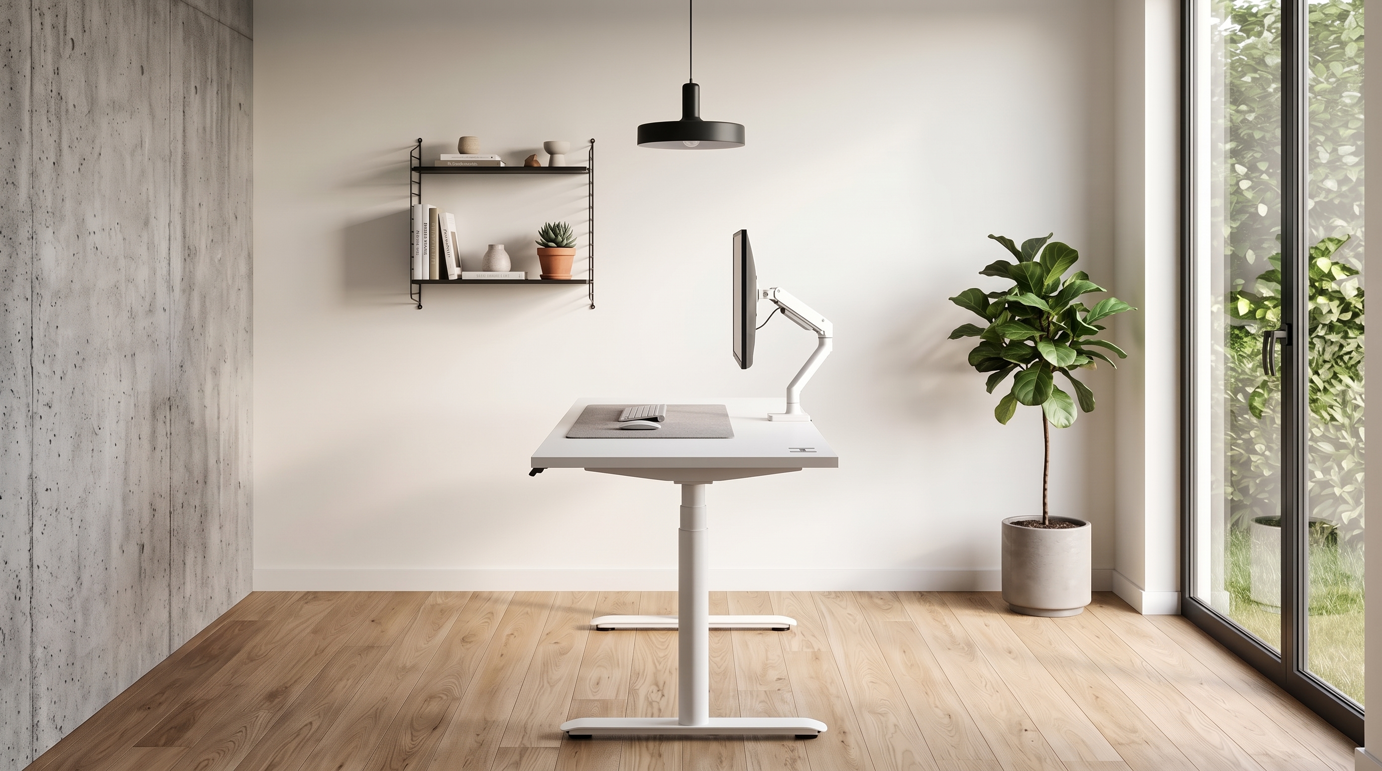 Adjustable table AdapDesk Smart 2 Motor Pro Speed 36мм Crystal White, Snow White