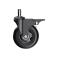 Set (5 pieces) of rubberized castors CASTORS 75 Fix Black, photo 2 mini
