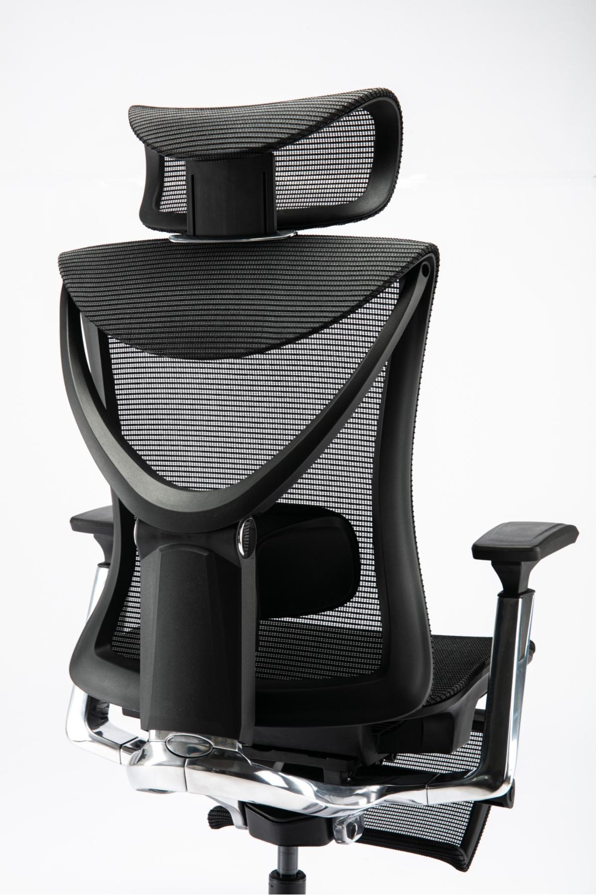 S1 Mesh Pro Max Senior ErgoChair Platinum Deep Black, photo 13