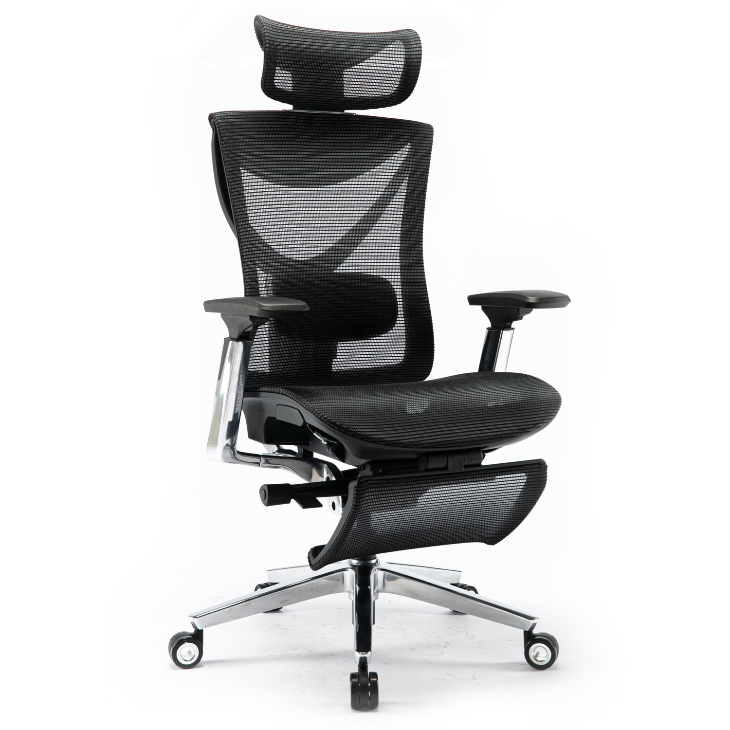 S1 Mesh Pro Max Senior ErgoChair Platinum Deep Black, photo 1