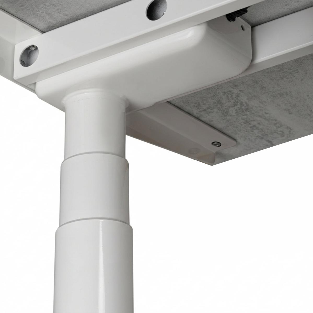 Adjustable table AdapDesk Smart 2 Motor Pro Max 36мм Smoky Gray, Snow White, photo 6