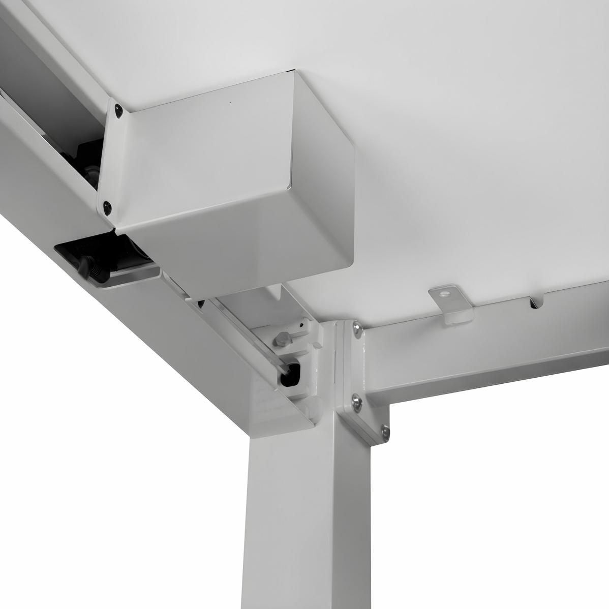 Adjustable table support AdapDesk Smart 4L 2 Motor 36mm Crystal White, Snow White, photo 6