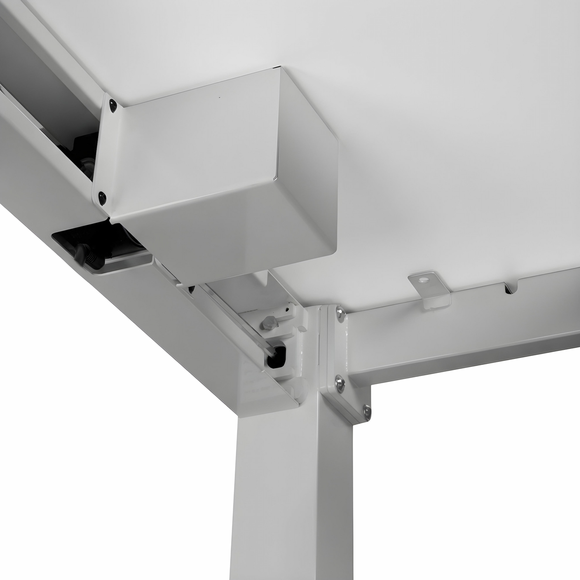Adjustable table support AdapDesk Smart 4L 2 Motor 36mm Crystal White, Snow White, photo 6
