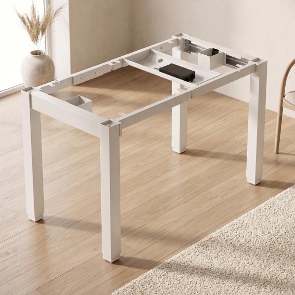 Ergonomic Adjustable table support AdapDesk Smart 4L 2 Motor Snow White
