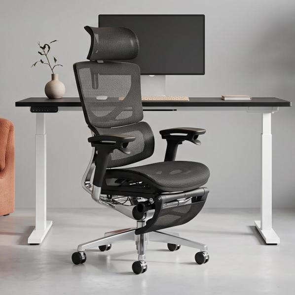 Эргономичное Кресло L3 Mesh Max Lead Ergochair Platinum Deep Black