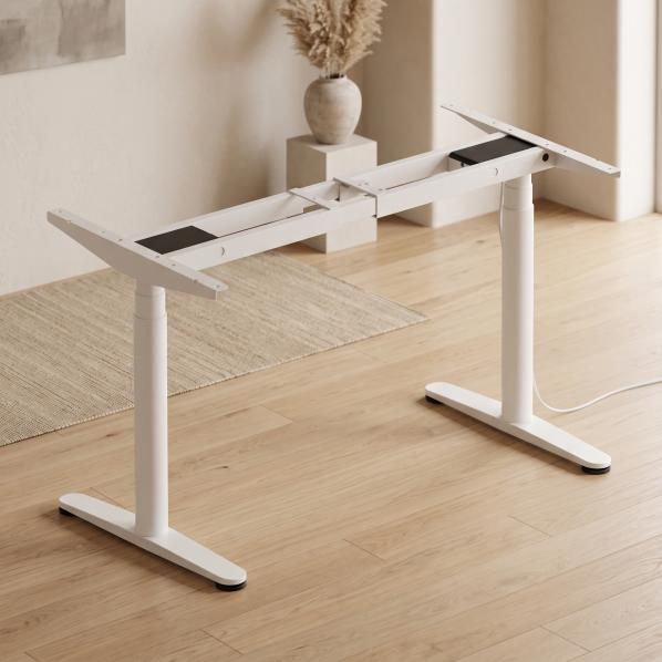 Ergonomic Adjustable table support AdapDesk Smart 2 Motor Pro Max Snow White