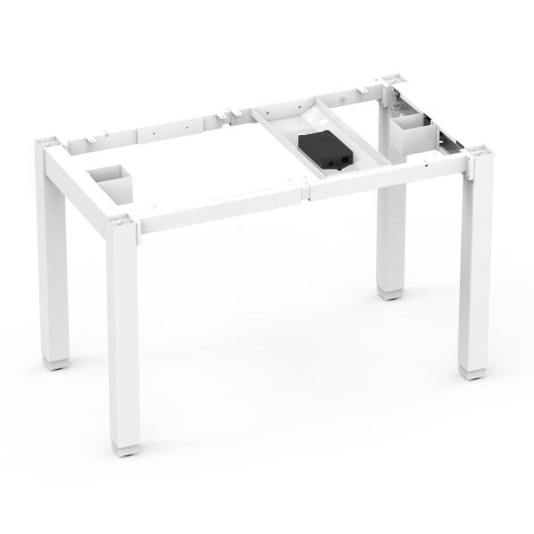 Ergonomic Adjustable table support AdapDesk Smart 4L 2 Motor Snow White