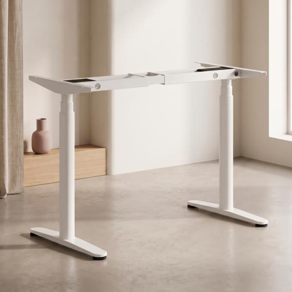 Ergonomic Adjustable table support AdapDesk Smart 2 Motor Pro Speed Snow White