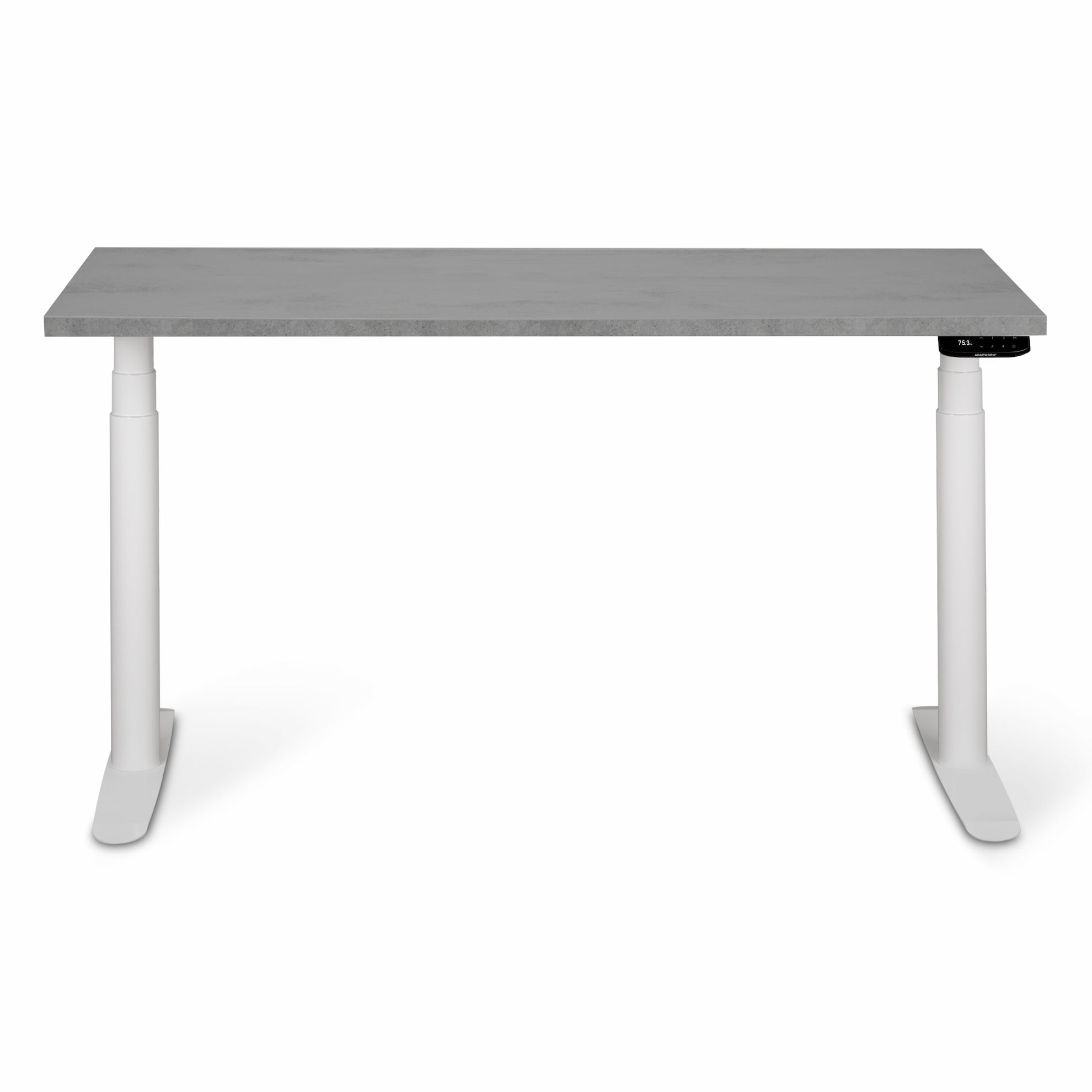 Регульований стіл AdapDesk Smart 2 Motor Pro Speed 36мм Smoky Gray, Snow White