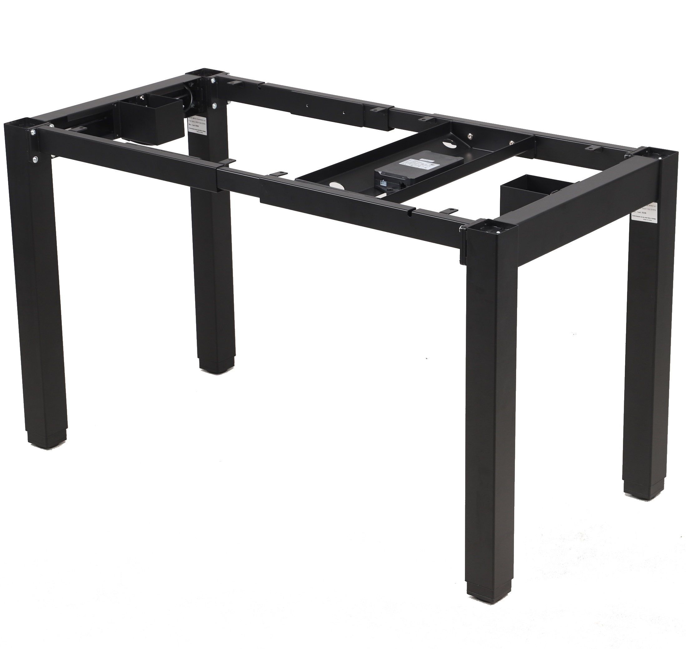 Adjustable table support AdapDesk Smart 4L 2 Motor Space Black