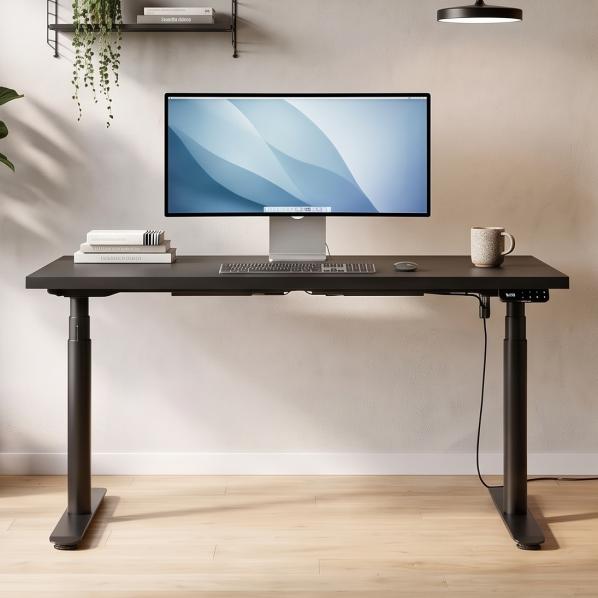 Ергономічне Регульований стіл AdapDesk Smart 2 Motor Pro Max 36мм Deep Black, Space Black