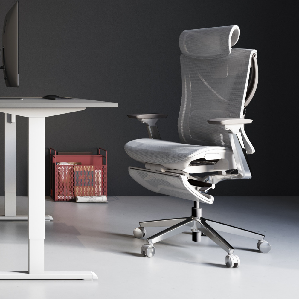 S1 Mesh Pro Max Senior ErgoChair Platinum Alpine Grey