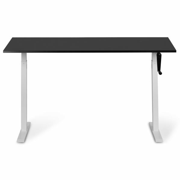 Ergonomic Adjustable table AdapDesk Smart Manual 18мм Deep Black, Snow White