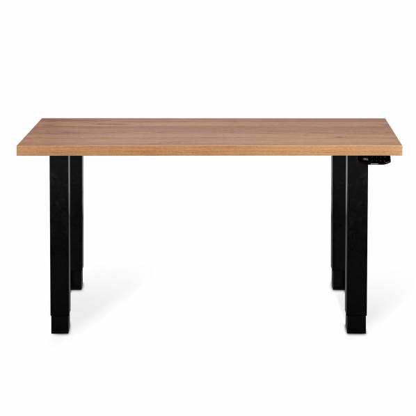 Ergonomic Adjustable table support AdapDesk Smart 4L 2 Motor 36mm Golden Wood, Space Black