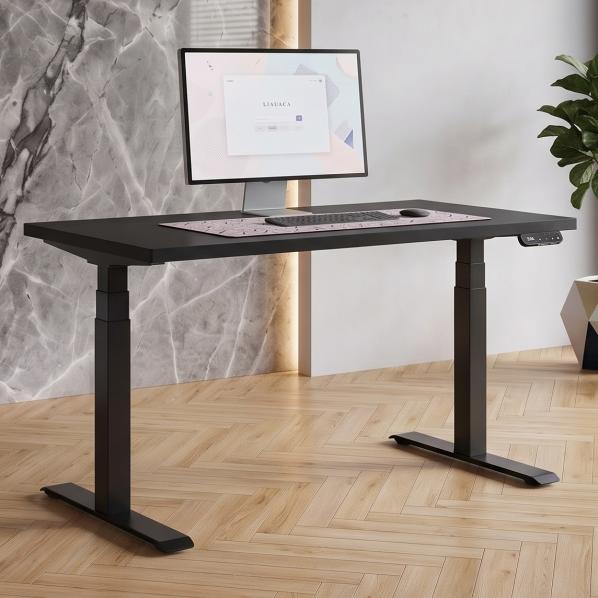 Ergonomic Adjustable table AdapDesk Smart 2 Motor Pro 36 Deep Black, Space Black