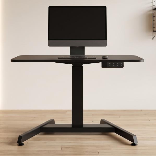 Ergonomic Adjustable table AdapDesk Smart 1L 1 Motor 25mm Space Black