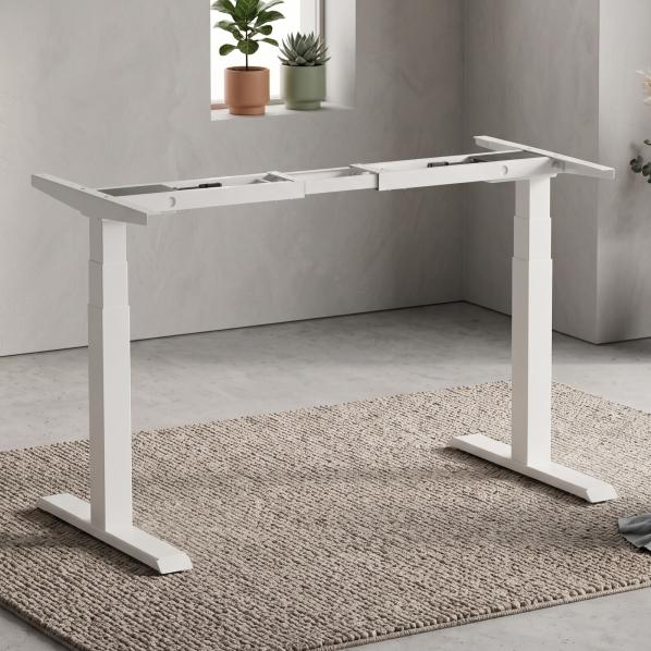 Ergonomic Adjustable table support AdapDesk Smart 2 Motor Pro Snow White