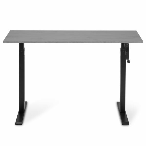Ergonomic Adjustable table AdapDesk Smart Manual 18мм Smoky Gray, Space Black